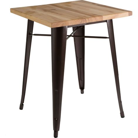 Premier Housewares ALDGATE MET TABLE ASH TOP (1/4)
