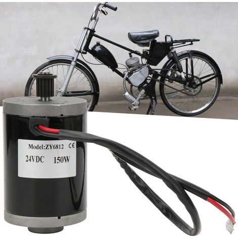 ZY6812 Motore elettrico 24V 150W con spazzole, catena, ruote sincronizzatrici, magneti permanenti e denti in corrente continua (1/5)