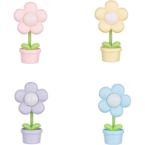 Mini-Blumen-Nachtlicht, niedliche und kompakte Tischlampe, Schreibtischdekoration, stimmungsvolles Nachtlicht fürs Kinderzimmer, Spielzeug oder Weihnachtsgeschenk (1/5)