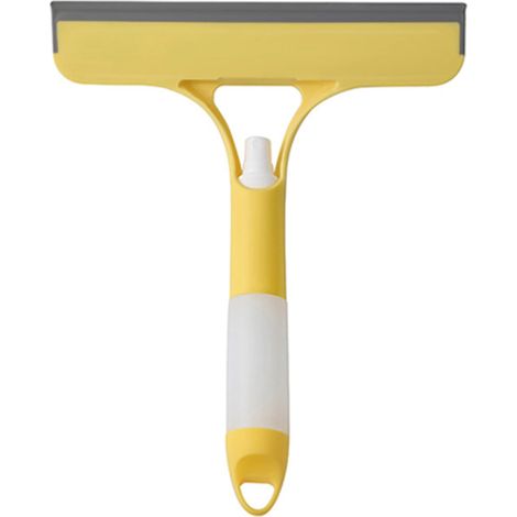 Outil de nettoyage de vitres 3 en 1, raclette à eau double face multifonctionnelle avec flacon pulvérisateur pour fenêtres, vitres, portes de douche et vitres de voiture. (1/5)