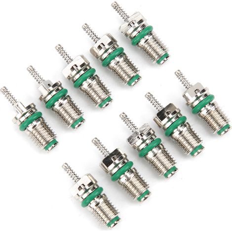 Lot de 10 électrodes de valve de climatisation automobile haute pression résistantes au réfrigérant R134A (1/5)