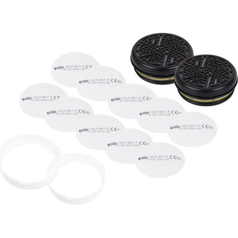 Set de Filtro Combinado 2 Uds. A1B1E1K1 + 10 Prefiltros P2 NR (1/4)