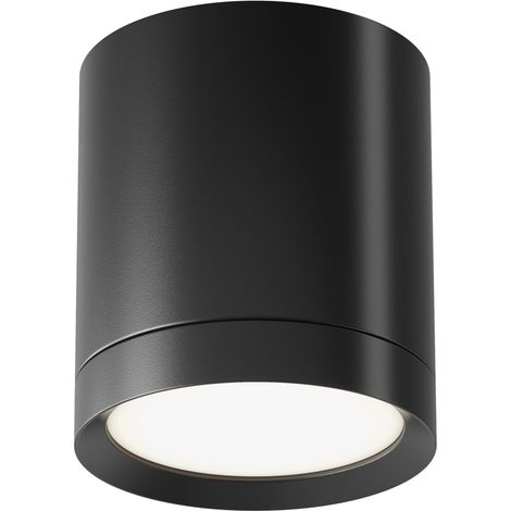 Plafoniera a soffitto tubolare nera Maytoni Hoop GX53 (1/5)