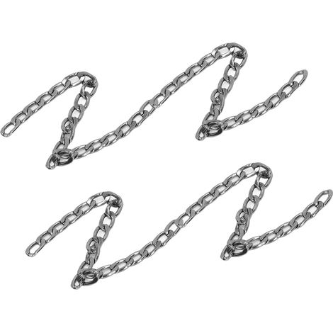 Chaîne enroulée N18 de 20 mètres, chaîne pour panneau publicitaire, chaîne pour sac, chaîne fine pour bijoux, finition canon de fusil. (1/5)