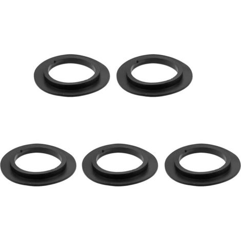 Joint de bonde d'évier – Diamètre intérieur 32 mm, Diamètre extérieur 53 mm – Compatible avec les éviers – 5 pièces – Noir (1/3)