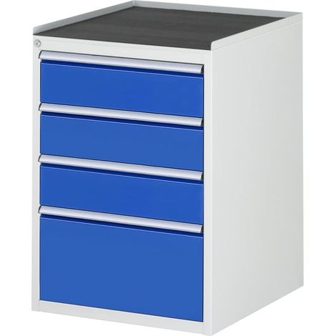 Armoire à tiroirs Rau avec tapis antidérapant 4 tiroirs L 3x150 1x270mm (1/5)