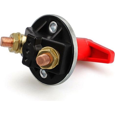 Interrupteur Coupure Isolateur Batterie Coupe Circuit,12V-60V 300A Batterie à clé Fixe Universelle de Voiture Déconnecter (1/5)