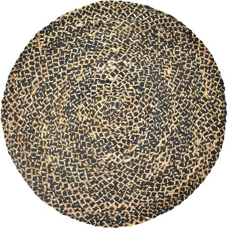 Signes Grimalt Runde graue Teppichteppiche 1 x 90 x 90 cm – widerstandsfähige und langlebige Heimdekoration
