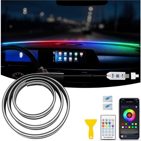 Auto LED Ambientebeleuchtung 150cm RGB Innenbeleuchtung mit App-Steuerung (1/5)
