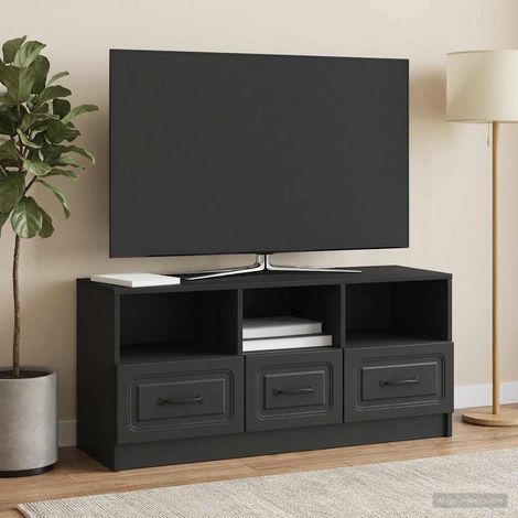 TV-Schränk Schwarz 102 x 34,5 x 47 cm Holzwerkstoff (1/5)