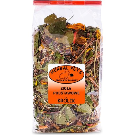 Miscela di erbe base per conigli, 125 g, integratore alimentare naturale. (1/2)