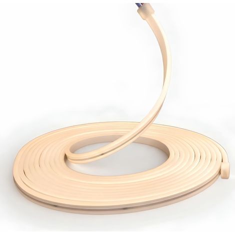Bande LED Mini Neon Flex 4x8 mm IP65, 5 m, 24 V DC, Blanc Chaud 3000 K (1/5)