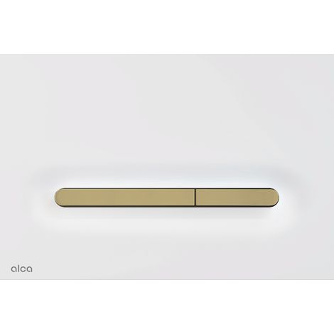 Plaque de commande Alcadrain WC M1876-7 Linka blanc mat / or mat (1/3)