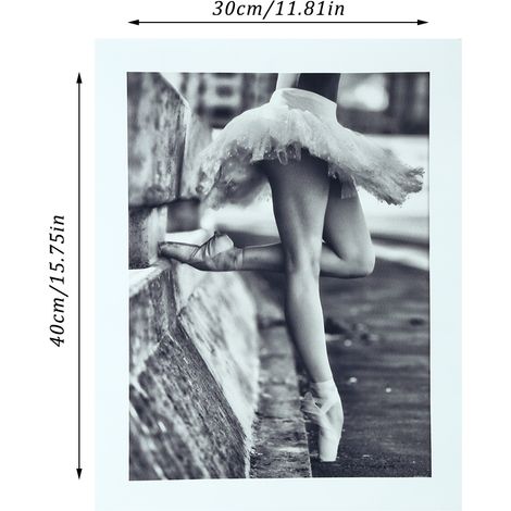 Tableau moderne sur toile imprimée, idéal pour la décoration de la maison ou du bureau (3040cm, danseuse de ballet) (1/5)