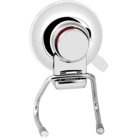Gancho de pared doble con ventosa Home Life, acero inoxidable con fuerte succión - Almacenamiento de pared para accesorios de cocina y baño y ganchos para toallas - Crezuo