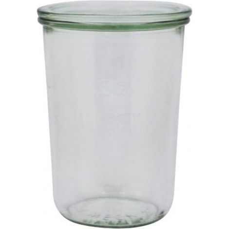 Weck Recipiente con Bordes Redondeados, Vidrio, Transparente, 850 ml