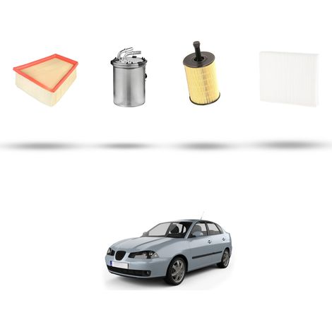 Kit tagliando 4 filtri compatibile con Seat Cordoba III 1.4 TDI 51kw dal 2005 al 2009 (1/5)
