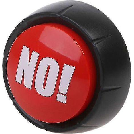 Un gros bouton rouge original « sans son », un jouet sonore de bureau amusant pour les parents et les collègues. (1/5)