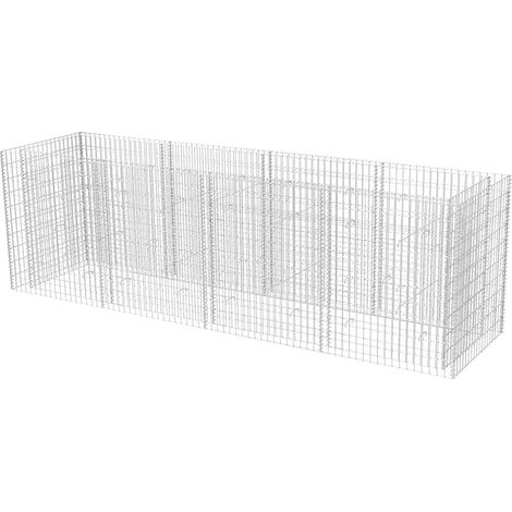 Maison Exclusive - Arriate de gaviones de acero 360x90x100 cm