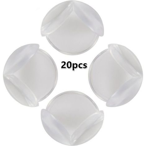 Protection Coin de Table bébé, Protection Angle de Table avec Une Super Colle améliorée pour Tables et Coins de Meubles 20 PCS (1/4)