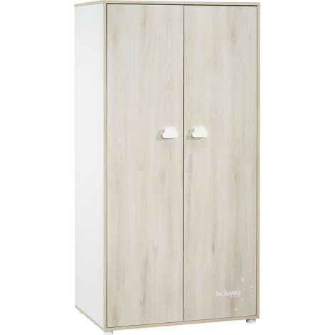 Armoire 2 portes 168x85x57cm en bois