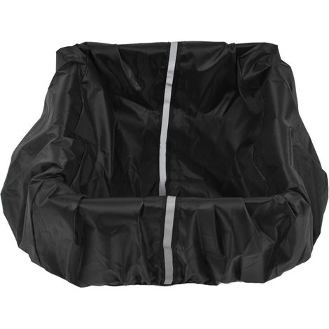1 x Housse de panier, tissu Oxford 210D, bande réfléchissante, étanche, pour vélo (1/5)