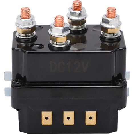 Treuil électrique étanche 250A 12V – Relais intégré pour véhicules hors route – Charge maximale 250A – Matériaux laiton et ABS (1/5)