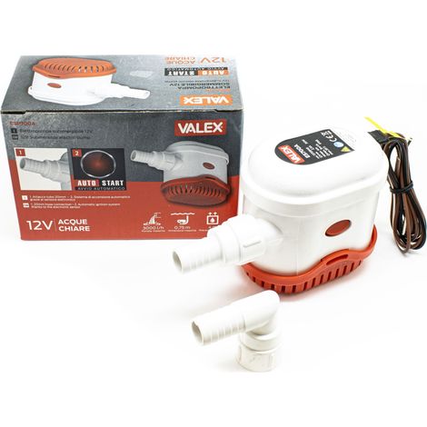 ELETTROPOMPA SOMMERGIBILE 12V PER BARCHE FONTANE - ES700A AUTOMATICA VALEX (1/5)