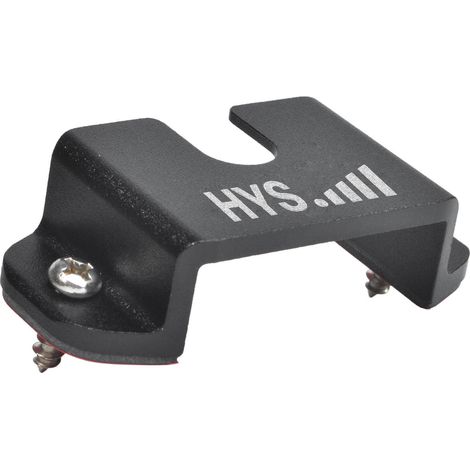Microphone holder with adhesive backing and self-tapping screws, featuring belt clip/round knob, compatible with car mounts. (1/4)