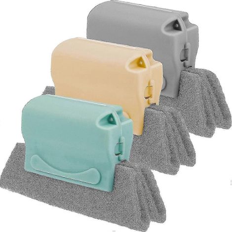 Lot de 3 brosses de nettoyage pour rainures de fenêtres (1/5)