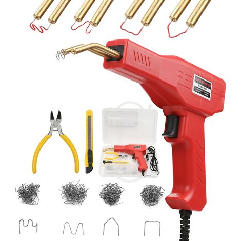 Saldatrice in plastica. pistola per saldatura. kit di riparazione paraurti auto. saldatura in plastica per paraurti auto - scatola di carta (1/5)