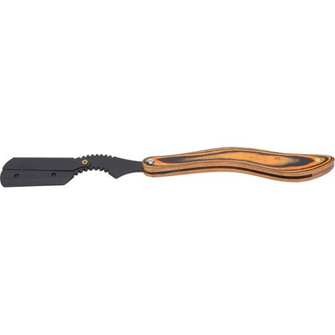 Rasoir droit classique pour barbe, rasoir de sûreté pliable avec manche en bois pour rasage précis