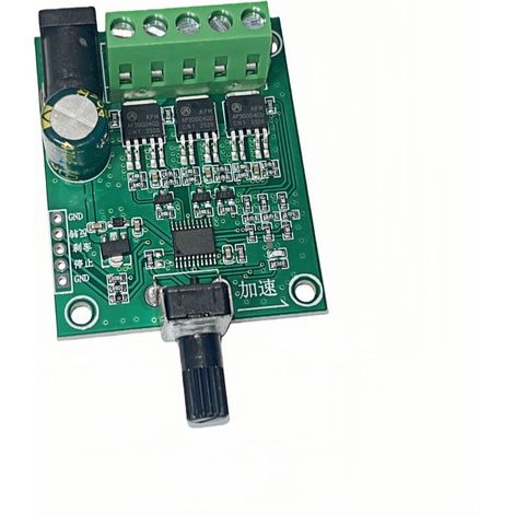 Carte de commande pour moteur CC triphasé sans balais 12 V/24 V/75 W, ESC, disque dur, module de contrôle de vitesse pour moteur de ventilateur (1/2)