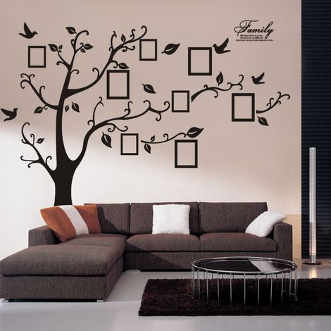 Arbre Sticker Muraux 3D Autocollants DIY Cadre de Photo Sticker