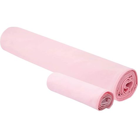 Set de serviettes de sport 2 pcs Rose tissu