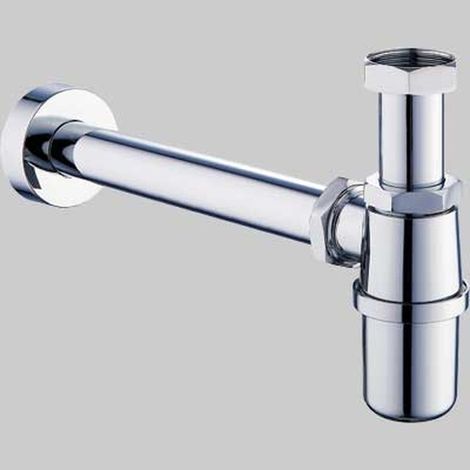SIFONE A BOTTIGLIA IN ABS CROMATO 1" x 26 - 275 mm