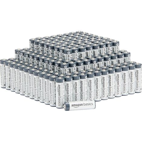 Lot de 150 piles alcalines industrielles AA, 1,5 V, durée de conservation de 5 ans (1/5)