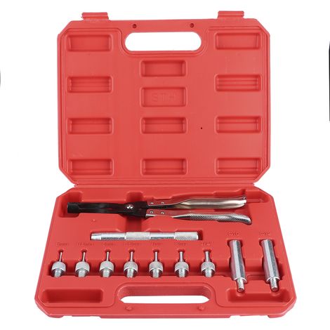 Kit d'installation et de retrait de pinces pour joint de tige de Valve, outils de Garage automobile à longue poignée d'entraînement 11 pièces/ensemble