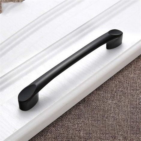 Maniglie per mobili, maniglie in zinco, pomelli e tiranti neri per cassetti, ante di armadi da cucina e comò - (: 128 mm) (1/4)
