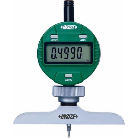 Medidor de profundidad digital Insize 2141-202A Sensor de alcance 300mm/100mm Resolución 0,01mm IP54 LCD Salida USB Datos SPC Pr