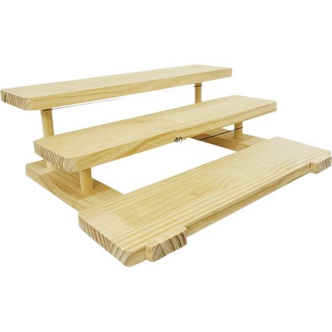 Pots de fleurs en bois massif à plusieurs niveaux, figurines, bracelets, étagères pour stands, présentoirs de rangement à plusieurs niveaux, vente en gros, usage domestique
