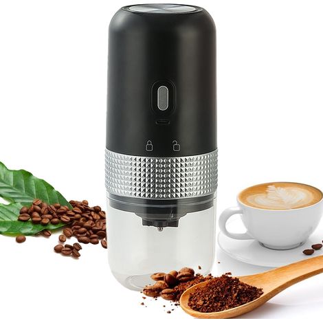 Moulin À Café - Moulin À Grain Portable Sans Fil Avec Réglage De Mouture Multiple - Batterie Intégrée 1250 mAh - 50 g (1/5)