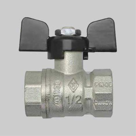 Valvola a sfera f.f. a farfalla 1" TIEMME