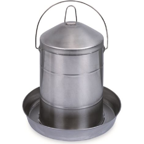 Bebedero inoxidable aves 12L Gaun