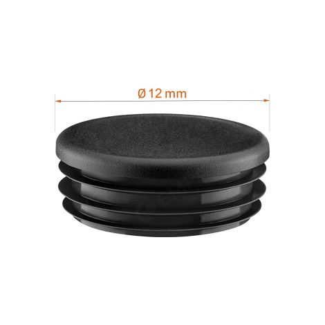 100 Pezzi Pezzi Gommino Interno Tondo 12 Mm Puntale Copritesta Infilare Tappo Rotondo