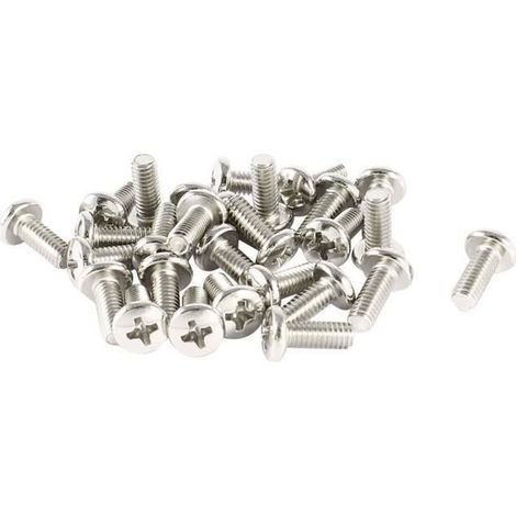 30 pieces VESA screws for TV monitors, M4 x 10 mm domed head, LCD/LED mounting, compatible with wall mounts and articulating arms