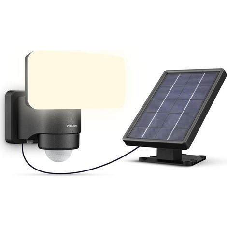 Philips Solar Wandleuchte Tylus schwarz 18,5 x 17 x 21 cm kaltweiß Dekorative Leuchten