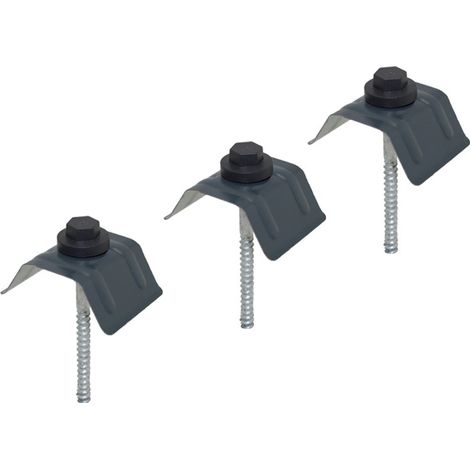 Kit de 50 fijaciones para chapa perfilada 900/25 - Gris Antracita RAL 7016