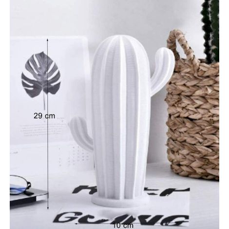 Cactus Pilier Cactus Accessoires pour la maison Salon Echantillon Chambre Objets décoratifs créatifs - Blanc, 2910cm, 1pc