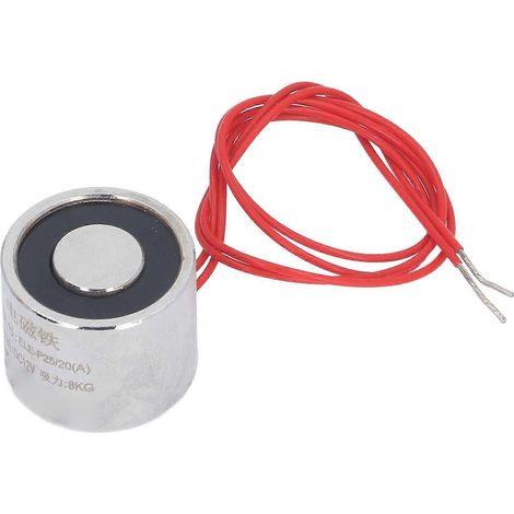 Elektromagnet-Solenoid aus reinem Eisen, Mini-Rundsaugnapf, elektrischer Hebemagnet, DC 12 V